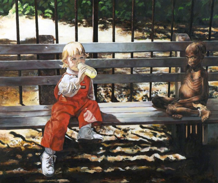 No Child Left Behind - Painting by Gary L Wolfe